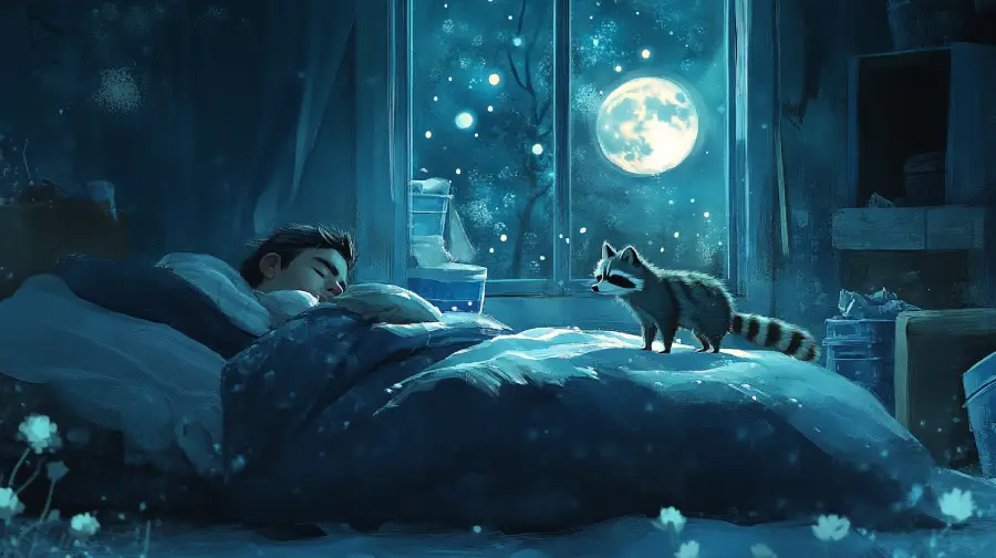 The Raccoon at Midnight – A Messy Encounter That Taught Me to Let Go of Control