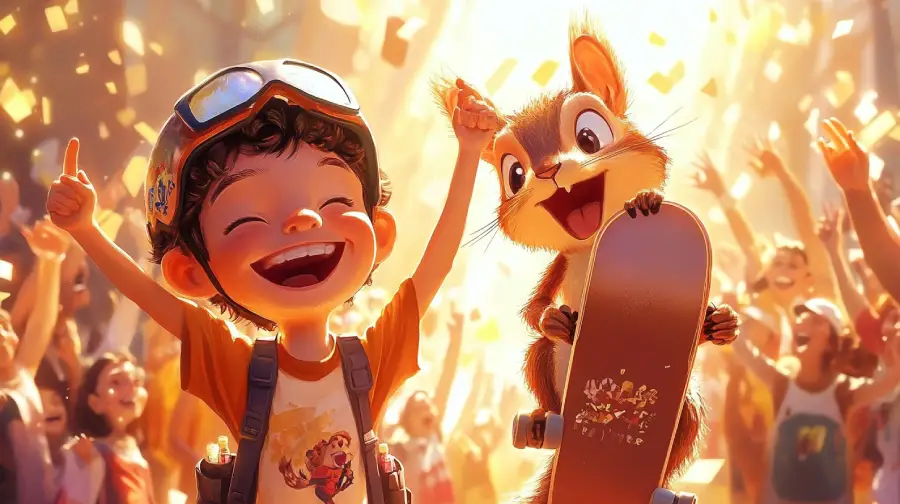 Max and the Skating Squirrel – A Funny Kids’ Story About Peanut Butter, Skateboards, and Winning with Heart