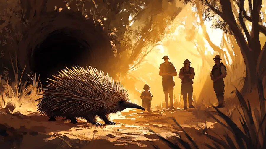 Echo the Echidna’s Burrow Find – How a Small Animal Hero Helped Rescue a Missing Child in the Outback