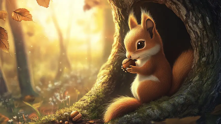 The Shy Squirrel Who Learned to Share
