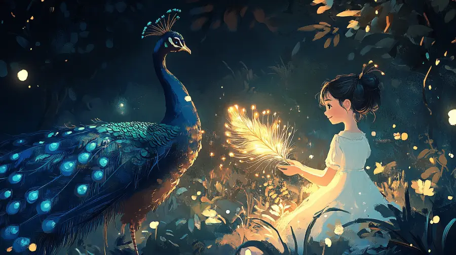 The Peacock’s Prism Feathers – A Magical Tale About Truth, Colours, and Quiet Courage