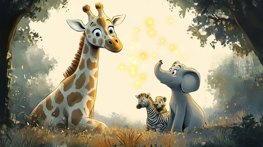The Giraffe’s Savannah Safari – A Gentle Adventure Story About Curiosity, Wildlife, and Teamwork