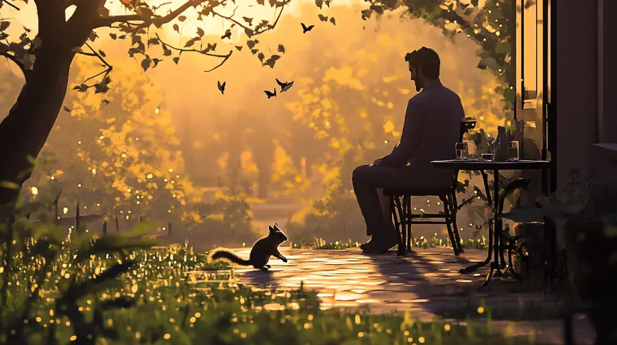 The Squirrel Who Changed My Mornings – A Gentle Story About Presence, Routine, and Small Wonders