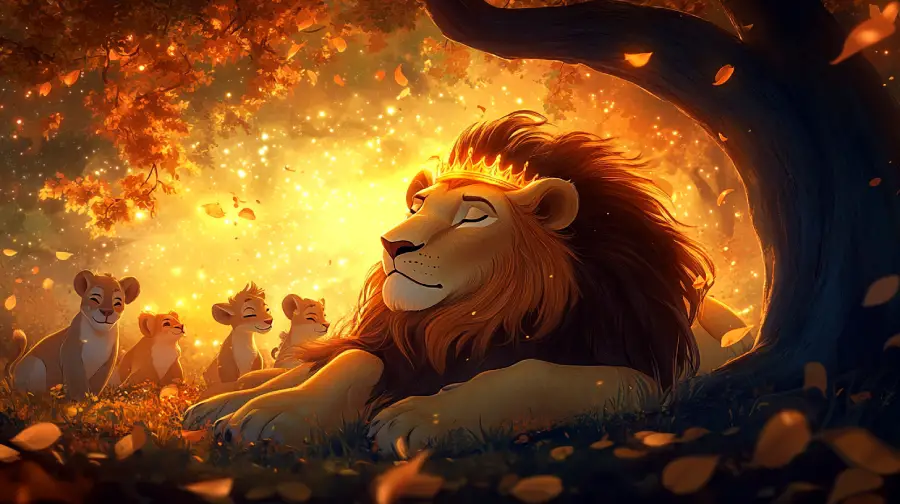 The Lion’s Lost Crown – A Gentle Animal Adventure Story About Leadership, Kindness, and the Meaning of Power