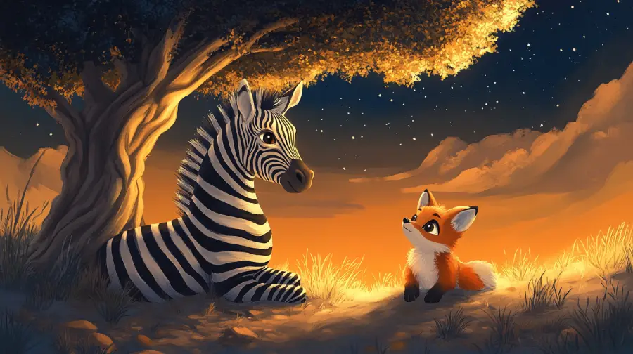 The Zebra’s Desert Trek – A Brave Journey Through Dunes, Heat, and Hidden Water