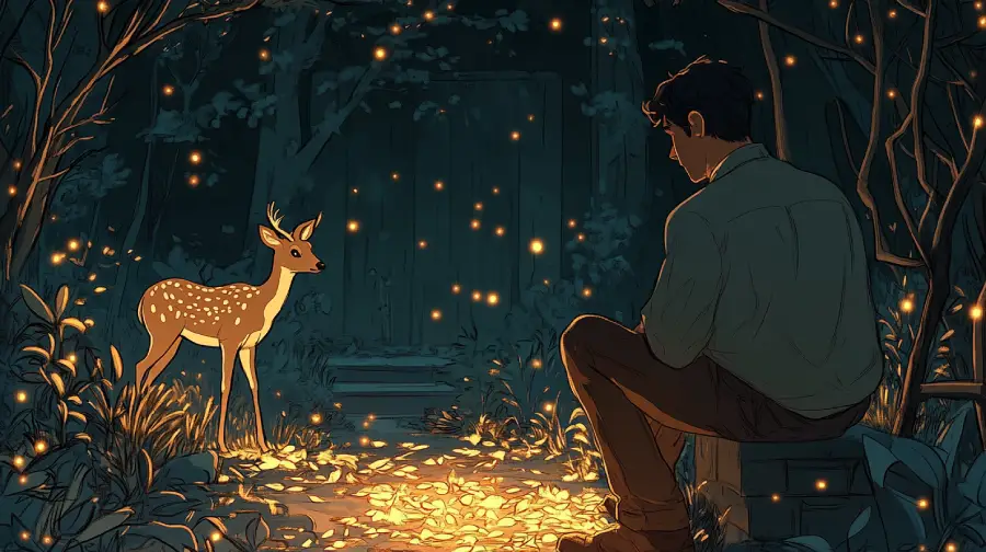 The Injured Deer in the Garden – A Quiet Lesson in Presence, Pain, and Healing