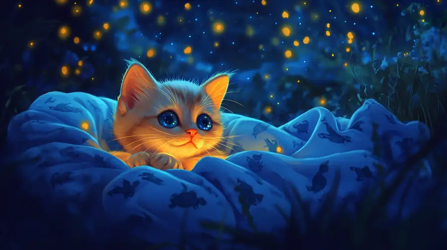 The Kitten and the Pajama Parade – A Gentle Bedtime Story About Counting Cozy Clothes to Fall Asleep