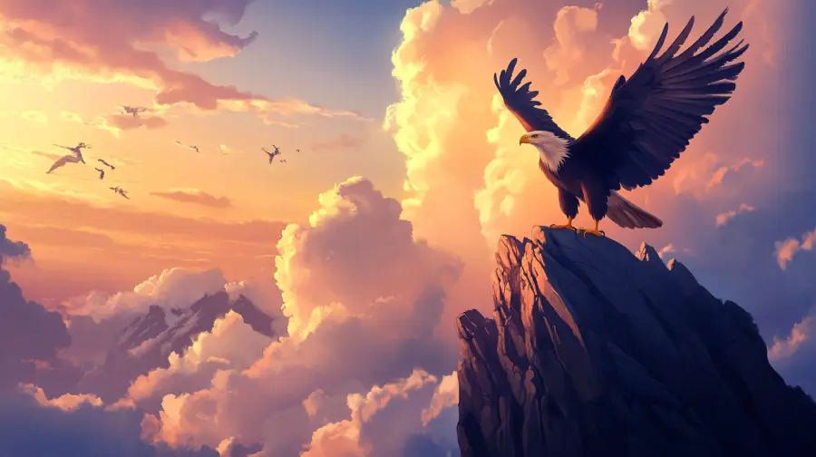 The Eagle’s Skybound Adventure – How One Brave Bird Discovered a Hidden Valley in the Clouds