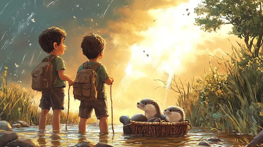 The River Otter Escape Plan – How Two Kids Rescued a Trapped Otter Family During a Storm