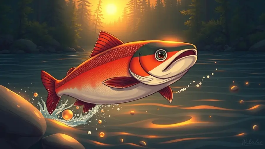 Simon the Salmon Who Heard the River