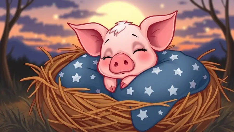 The Piglet Who Wore a Blanket Cape – How Penny Found Courage in Comfort and Dreamed Big