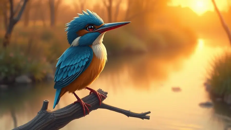 The Kingfisher Who Dived for Truth