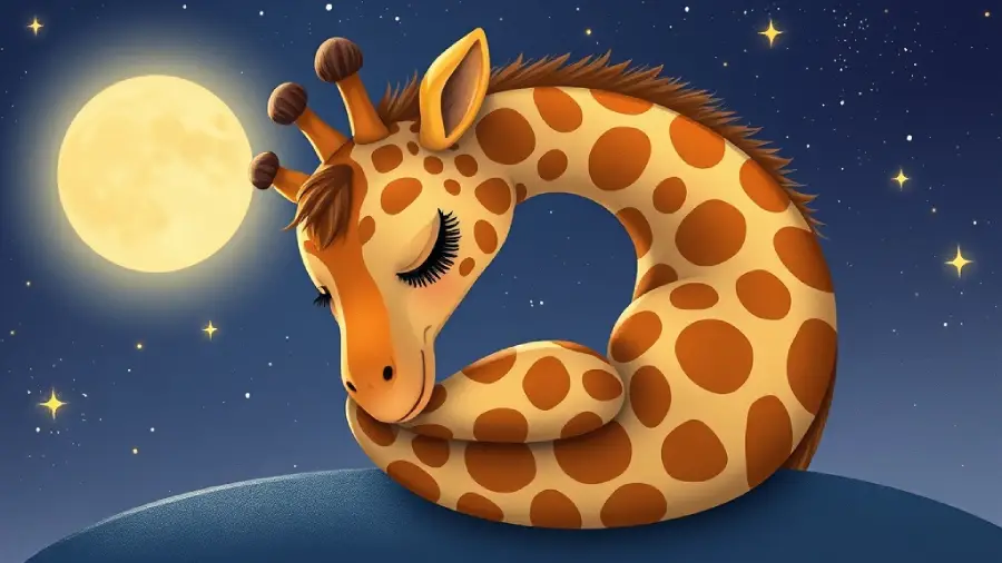 The Giraffe Who Curled Up Like a Sock – How Luma Found Rest by Folding Into Herself