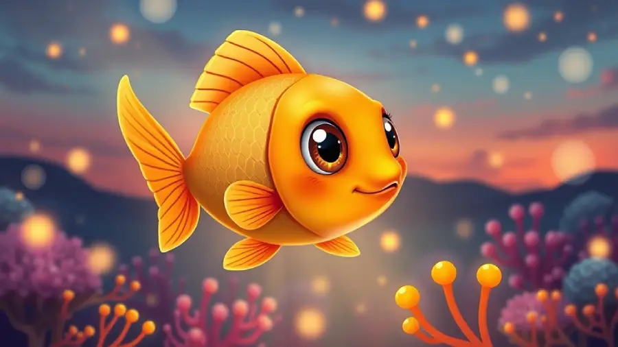The Goldfish Who Found the Dreamy Reef – How Luna Discovered That Dreams Live in Stillness and Song