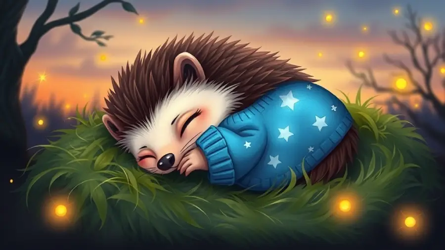 The Hedgehog Who Wore a Dreamy Sweater – How Henry Gave Sleep to the Meadow One Thread at a Time