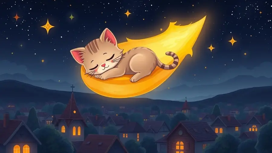 The Kitten Who Curled on a Comet – How Luna Took a Dreamy Ride Through the Stars