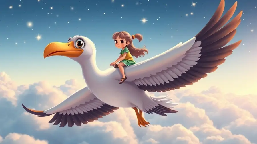 The Girl Who Rode the Wind on an Albatross – A Sky Adventure Story for Kids