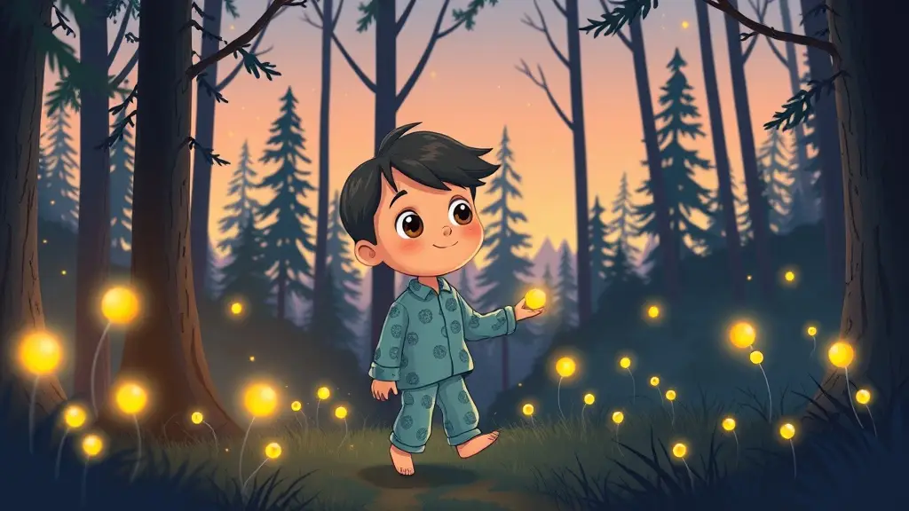 The Boy Who Followed the Fireflies to the Forest Heart – A Magical Nature Adventure for Kids