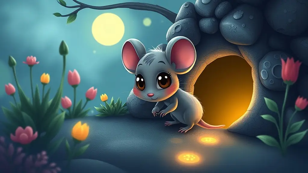 The Mouse Who Followed a Whisper – A Bedtime Story That Gently Leads to Dreams