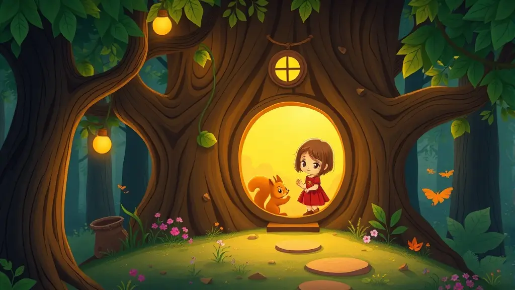 The Child and the Lantern Treehouse – A Magical Bedtime Story About Believing in Dreams