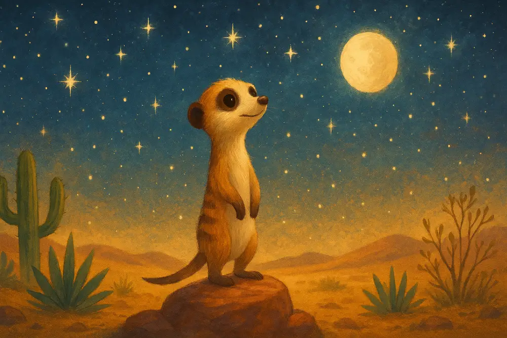 The Meerkat Who Watched Over Night Lights
