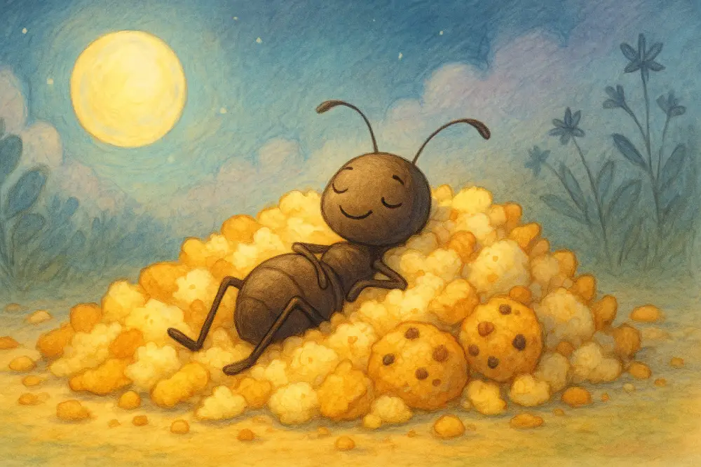 The Ant Who Built a Bed of Crumbs