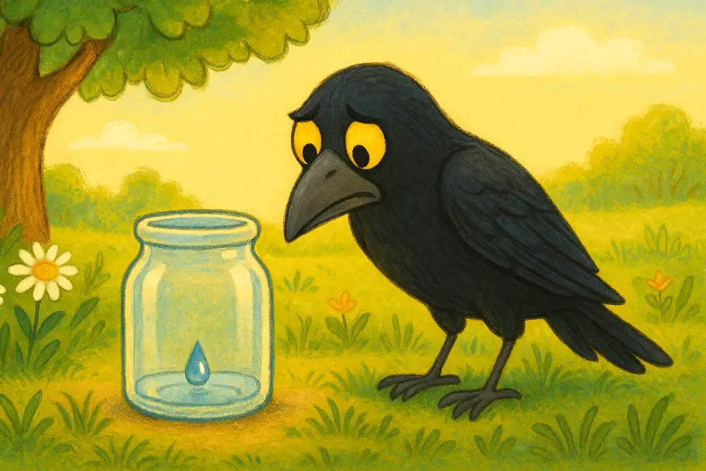 The Crow and the Last Drop of Water
