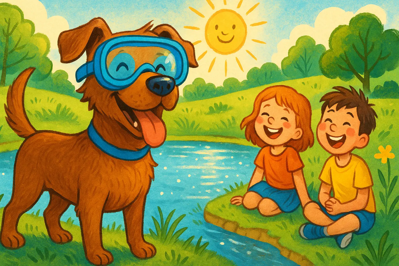 The Dog Who Wore Goggles to Swim