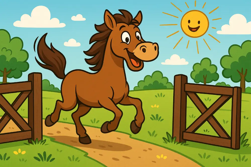 Henry the Horse Runs Free