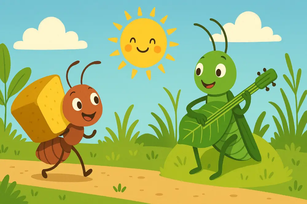 The Ant and the Grasshopper: A Funny Tale of Summer and Winter