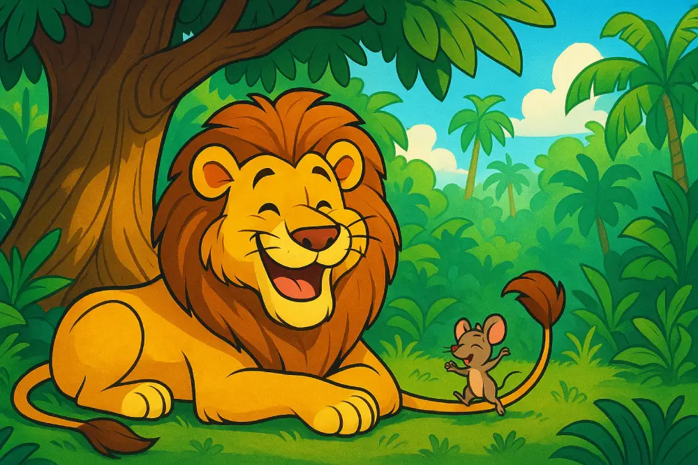 The Lion and the Mouse – A Giggle in the Jungle