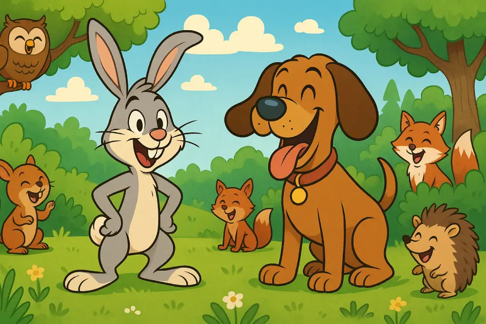 The Hare and The Hound – A Race of Giggles and Wiggles
