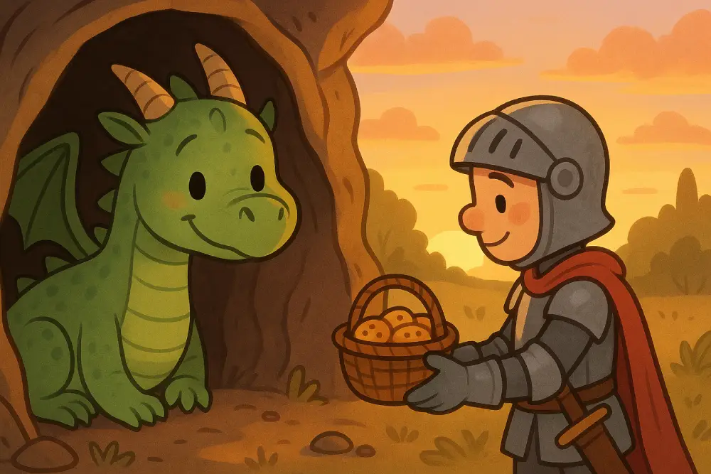 Daisy the Shy Dragon and the Kind Knight