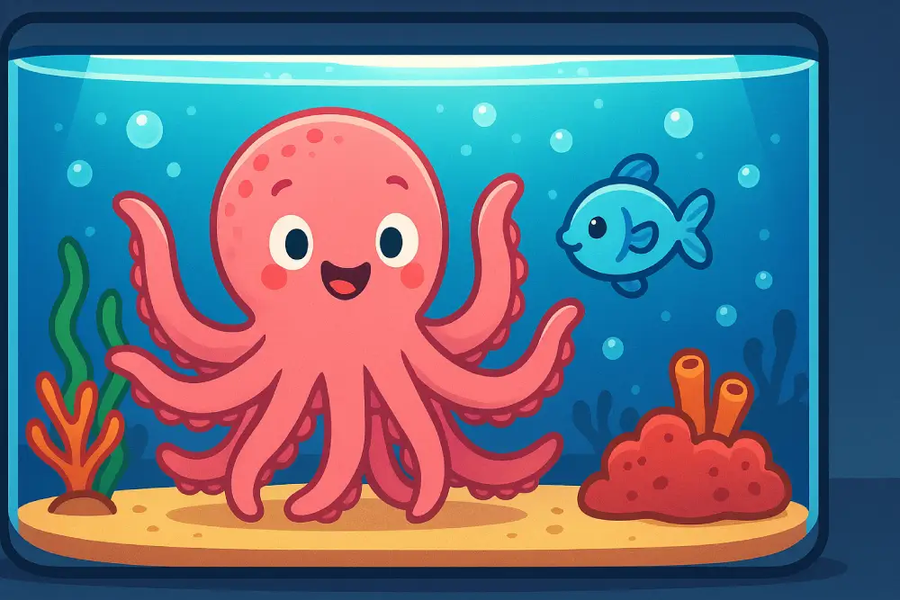 Olive the Octopus and the Shy Fish Friend