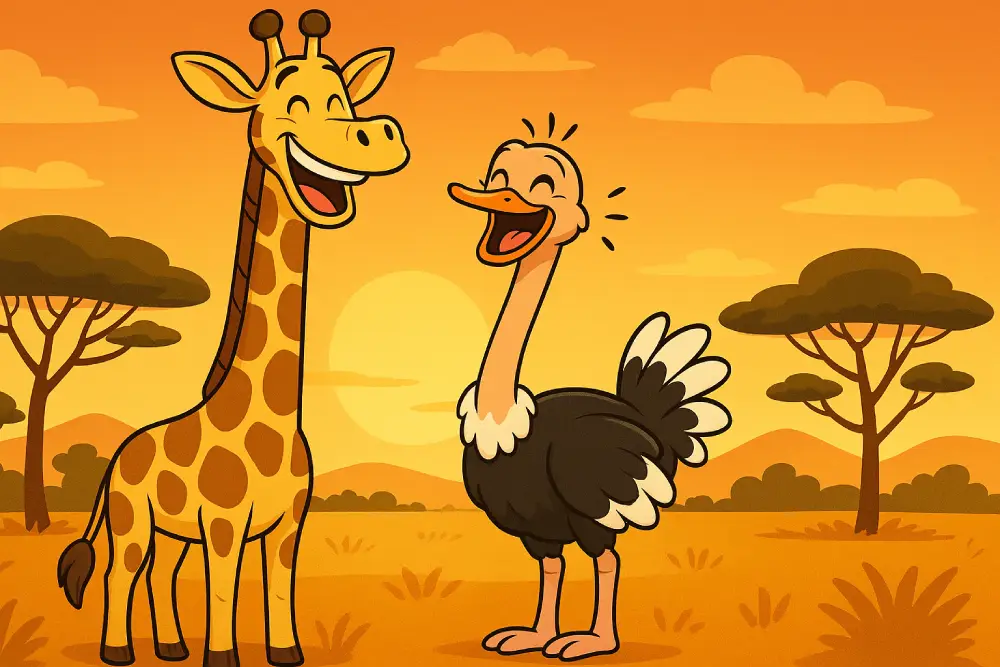 Gigi the Giraffe and the Out-of-Reach Friendship