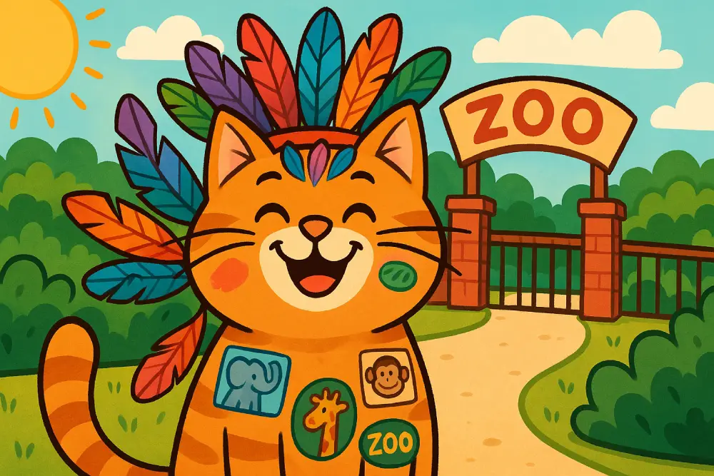 Cleo the Copycat at the Zoo