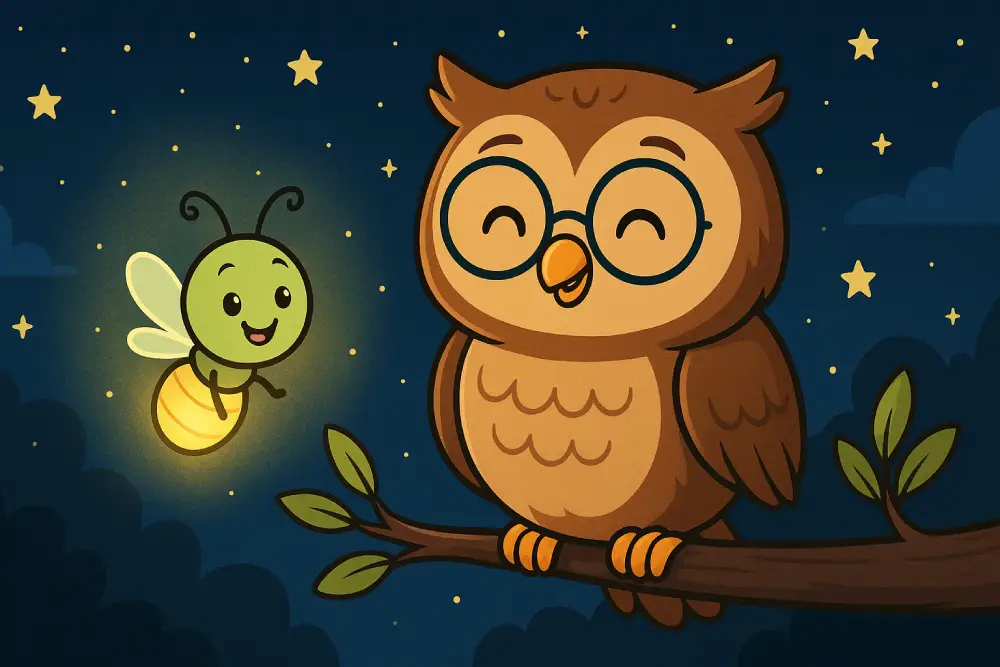 Ollie the Owl and Flick the Firefly: A Friendship That Glows