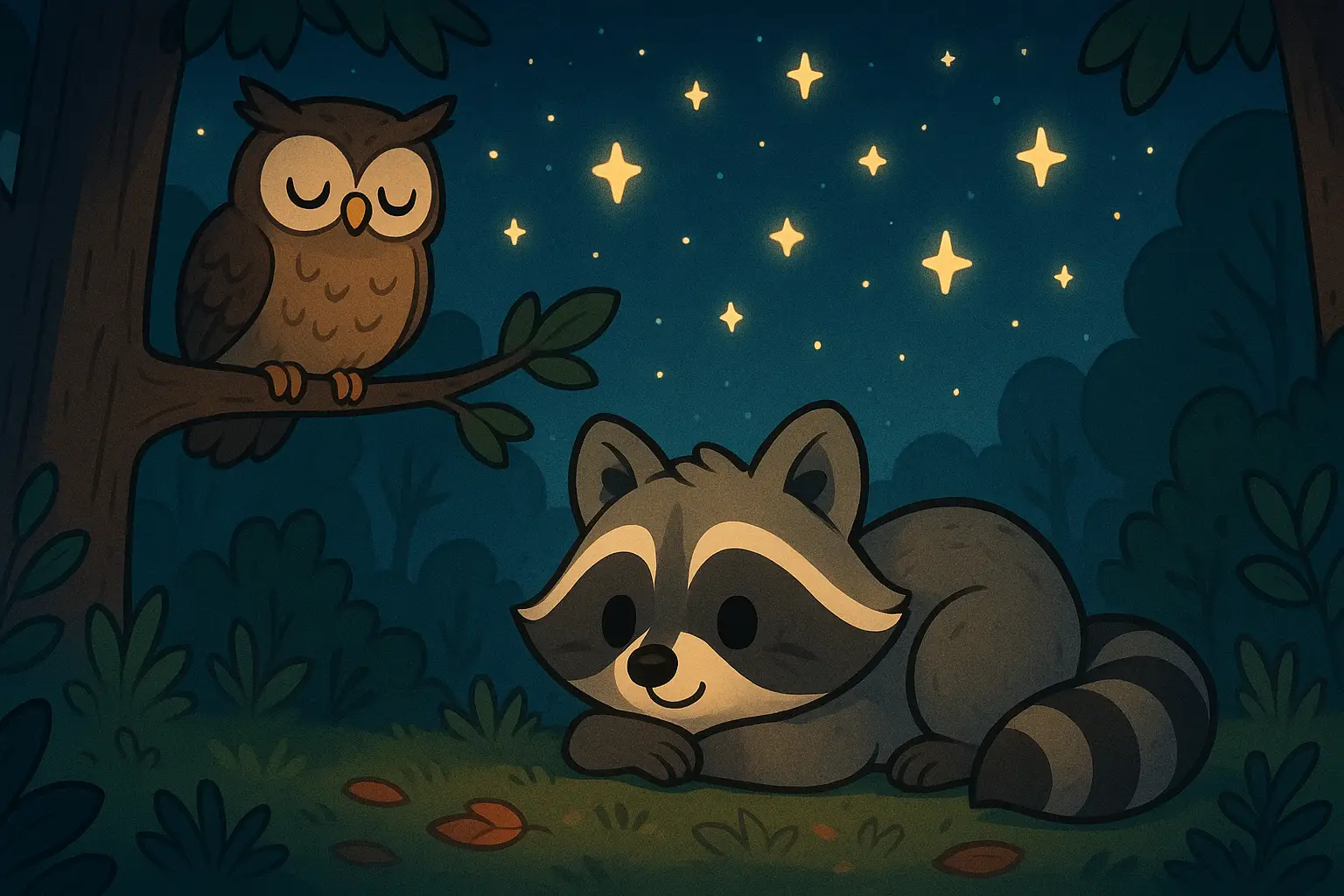 Riley the Raccoon and the Nighttime Noodles