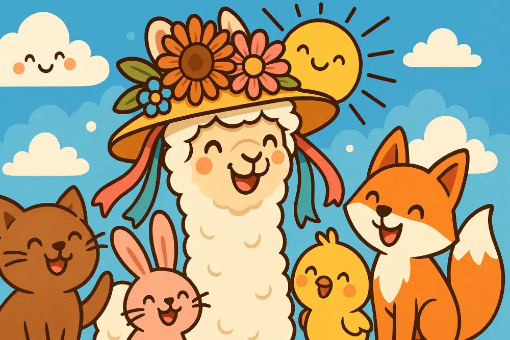 Lenny the Llama and the Search for the Perfect Hat